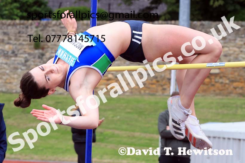 Womens Heptathlon High Jump, 2024 EAP International Combined events, Hewcham, Northumberland.  Photo: David T. Hewitson/Sports for All Pics